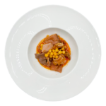 CALLOS DE CERDO CON GARBANZOS Y JAMÓN