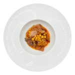 CALLOS DE CERDO CON GARBANZOS Y JAMÓN